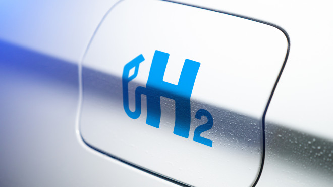 Auto mi H2 Beschriftung