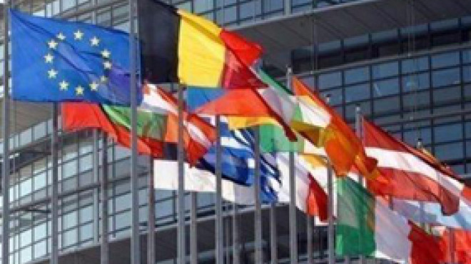 Allee europäisches Parlament
