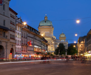 Das Bundeshaus bei Nacht